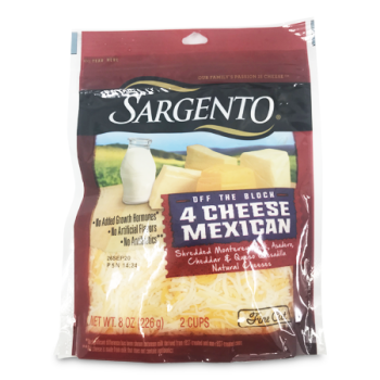 SARGENTO 4 CHEESE MEXICAN BLEND 226 G 