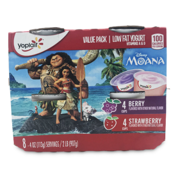 YOPLAIT LOW FAT YOGURT BERRY / STRAWBERRY 8 X 4 OZ 