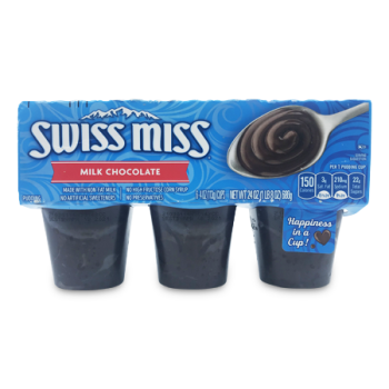 SWISS MISS MILK CHOCOLATE PUDDING 6 X 4 OZ 