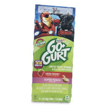 YOPLAIT GO GURT HERO BERRY / SUPER PUNCH 8 X 2 OZ 