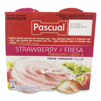 PASCUAL STRAWBERRY YOGURT 4 X125 G  