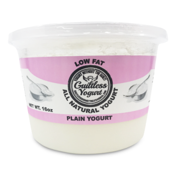 GUILTLESS YOGURT LOW FAT ALL NATURAL YOGURT PLAIN YOGURT 16 OZ 
