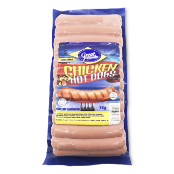 GREAT FOODS CHICKEN HOT DOGS 1 KG 
