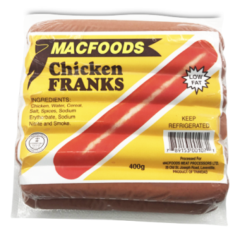 MAC FOODS CHICKEN FRANKS 400 G 