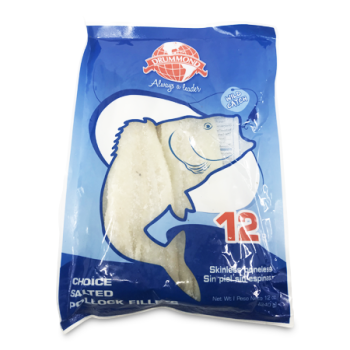 DRUMMOND CHOICE SALTED FILLETS SKINLESS & BONELESS 12 OZ 