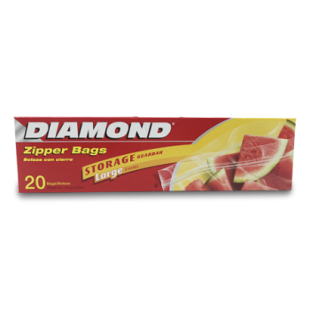 DIAMOND ZIPPER BAGS STORGE LARGE 20 BAGS 