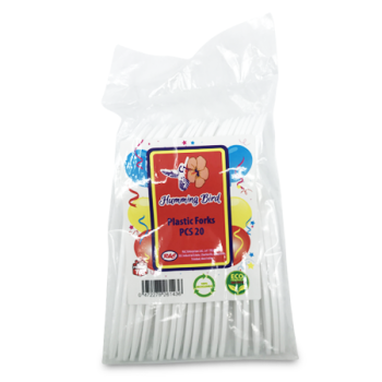 HUMMING BIRD PLASTIC FORKS 20PCS 