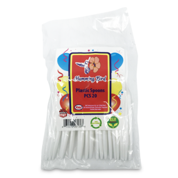 HUMMING BIRD PLASTIC SPOONS 20PCS