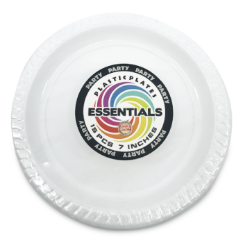 ESSENTIALS PLASTIC PLATES 7" 15PCS 