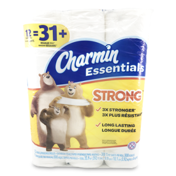 CHARMIN ESSENTIALS STRONG TISSUE PAPER 12ROLLS 