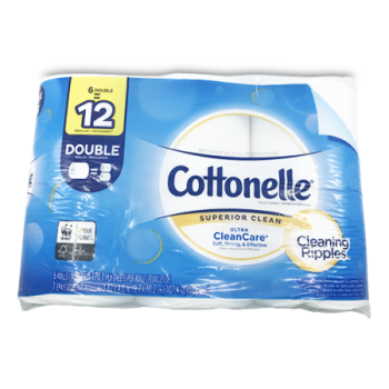 COTTONELLE ULTRA  CLEANCARE BATHROOM TISSUE 6PK