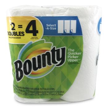 BOUNTY THE QUICKER PIICKER UPPER PAPER TOWEL 2PK