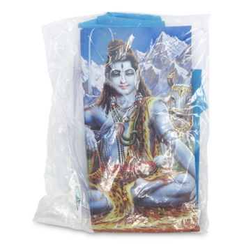 THE LITTLE STORE SHIVA PRINTED BLUE FLAG 