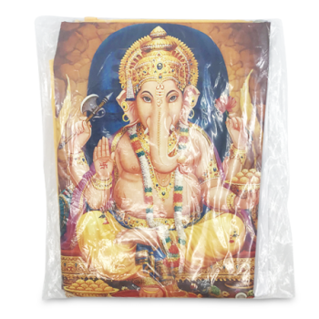 THE LITTLE STORE GANESH GOLD PRINTED YELLOW FLAG 