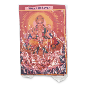 THE LITTLE STORE SURYA NARAYAN RED PRINTED FLAG 