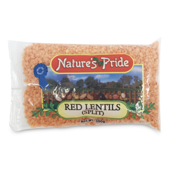 NATURE'S PRIDE RED LENTILS (SPLIT) 300G