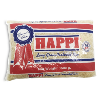 HAPPI LONG GRAIN PARBOILED RICE 3600G