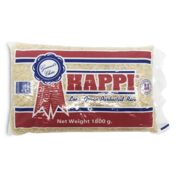 HAPPI LONG GRAIN PARBOILED RICE 1800G