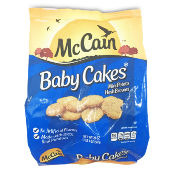 MC CAIN BABY CAKES MINI HASH BROWNS 567G