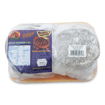 VASHA FOODS BEEF PATTIES IN TRAY 500G
