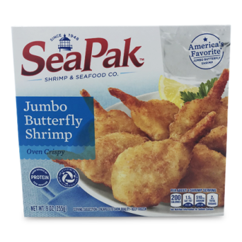 SEA PAK JUMBO BUTTERFLY SHRIMP 255G