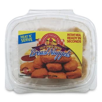 VERDANT VALLEY FARM FULLY COOKED CHICKEN BREAST NUGGETS 250G