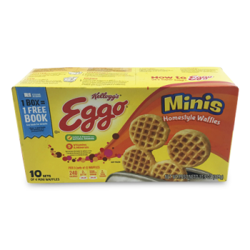 KELLOGG'S EGGO MINIS WAFFLE 10'S 10.9OZ
