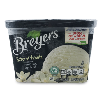 BREYERS NATURAL VANILLA ICE CREAM 1.5Q