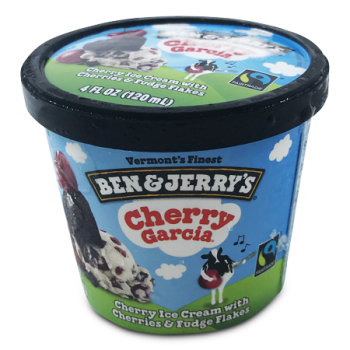 BEN & JERRY CHERRY GARCIA ICE CREAM 3.6OZ