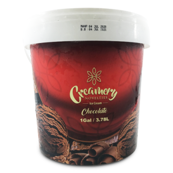 CREAMERY NOVELTIES CHOCOLATE ICE CREAM 1GAL 