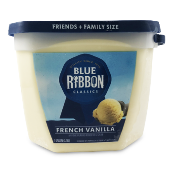 BLUE RIBBON FRENCH  VANILLA ICE CREAM 3.78L