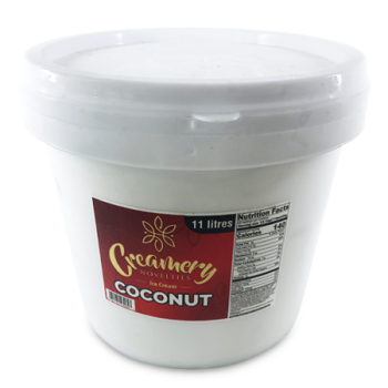 CREAMERY NOVELTIES COCONUT ICE CREAM 3GAL 