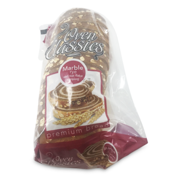 OVEN CLASSICS MARBLE RYE BREAD 630G