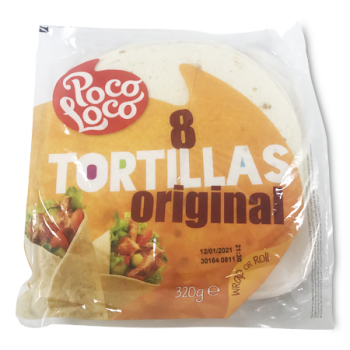 POCO LOCO TORTILLAS ORIGINAL 8'S