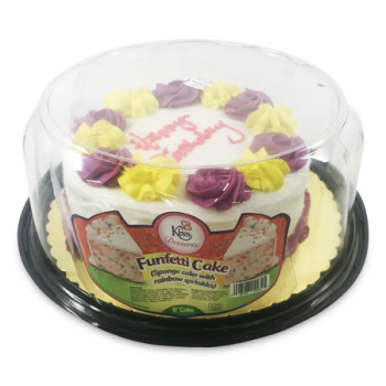 KISS FUNFETTI CAKE 8"
