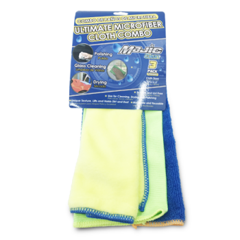 MAJIC ULTIMATE MICROFIBER CLOTH COMBO 30CMX40CM 3'S