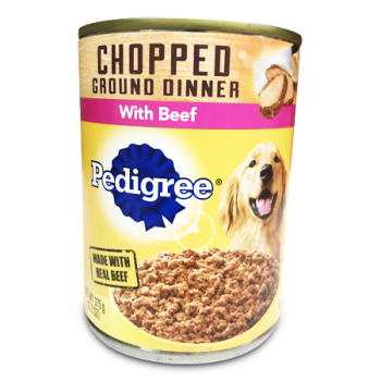 PEDIGREE CHOPPED W/BEEF 375G