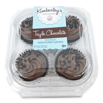 KIMBERLEY'S TRIPLE CHOCOLATE CUPCAKES 4'S