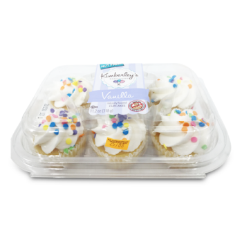 KIMBERLEY'S VANILLA CUPCAKES W/SPRINKLES 6'S