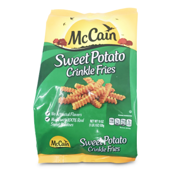 MC CAIN SWEET POTATO CRINKLE FRIES 19OZ