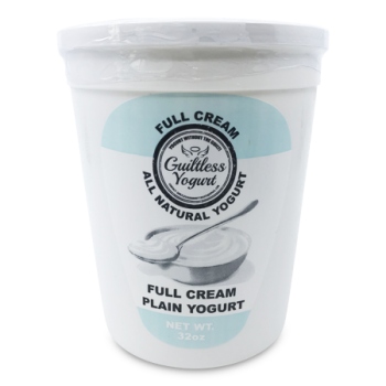 GUILTLESS FULL CREAM YOGURT 32OZ