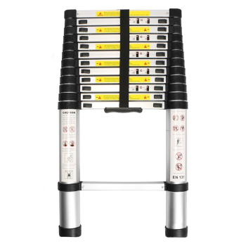 Inditradition Ultra-Stable Aluminium Telescopic Folding Step Ladder