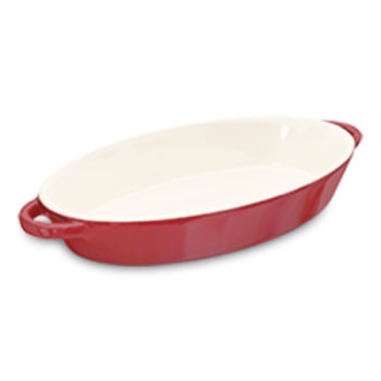 OVEN FRESH OVAL CERAMIC BAKING DISH 15"