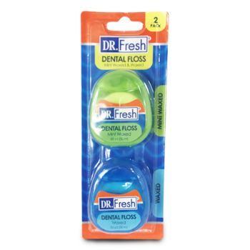 DR. FRESH DENTAL FLOSS 2PK 50M
