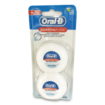 ORAL-B ESSENTIAL FLOSS 2PK 50M