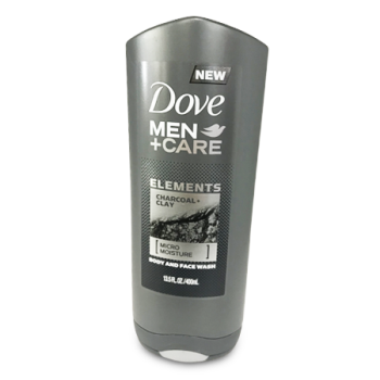 DOVE CHARCOAL & CLAY BODY WASH 400ML