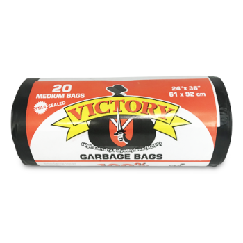 VICTORY GARBAGE BAGS MEDIUM 20'S