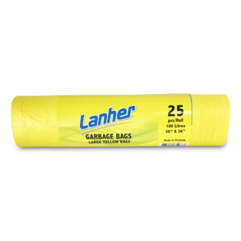 LANHER YELLOW  GARBAGE BAGS LARGE 25'S