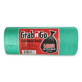 GRAB N GO LARGE GARBAGE BAGS 30'S