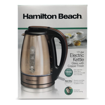 HAMILTON BEACH ELECTRIC KETTLE 1.7L 1500WATTS